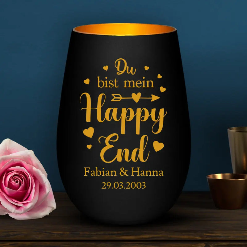 Mein Happy End - Paar-Windlicht