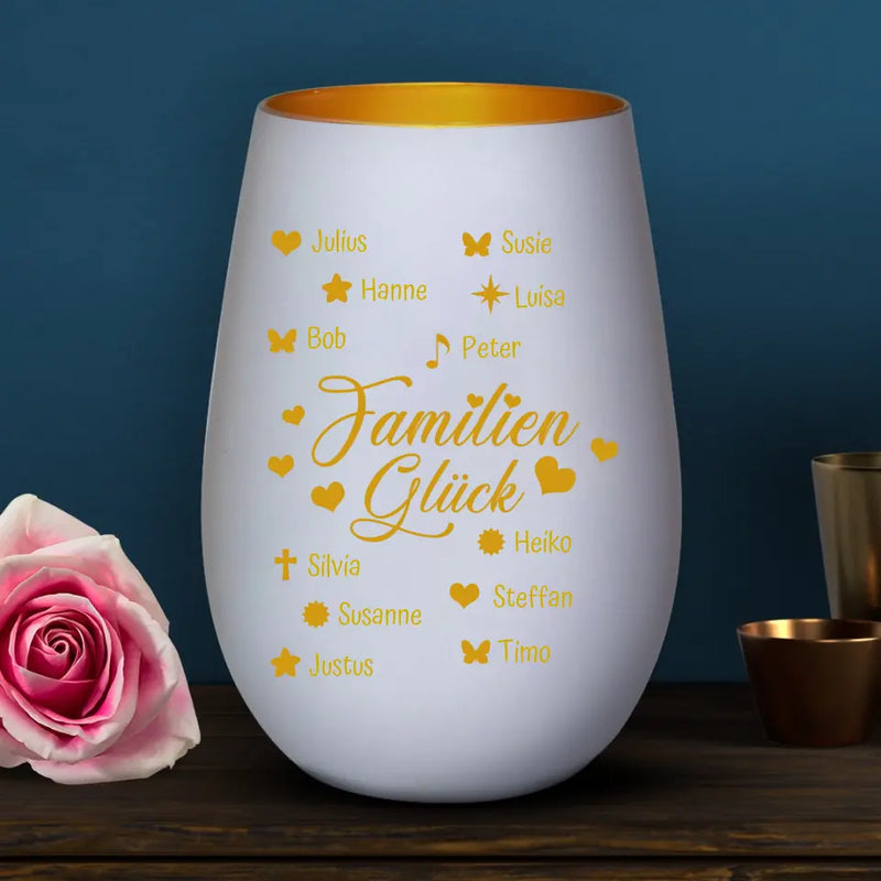 Familienglück - Familien-Windlicht