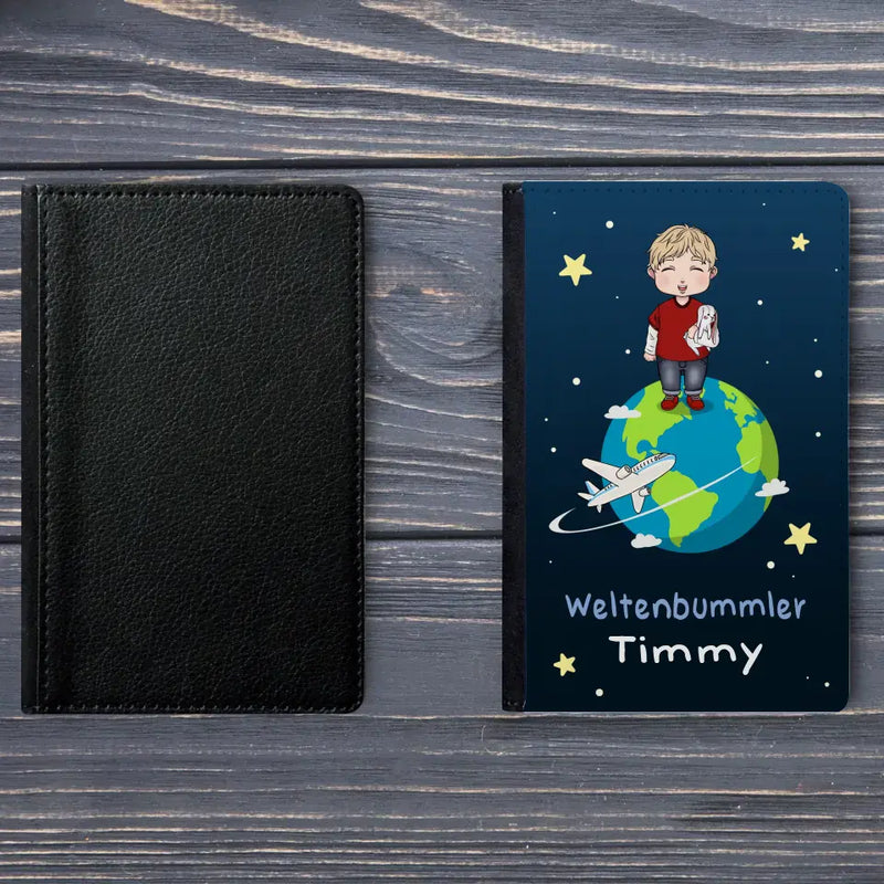 Weltenbummler - Kinder-Reisepasshülle