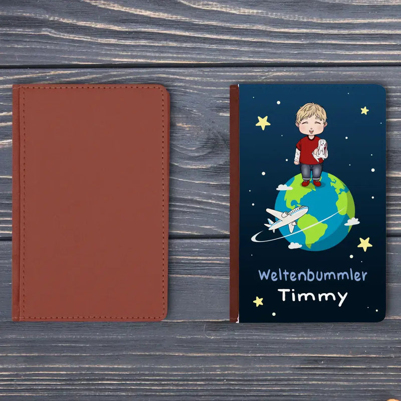 Weltenbummler - Kinder-Reisepasshülle