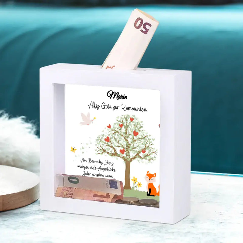 Baum des Lebens - Kinder-Holzspardose