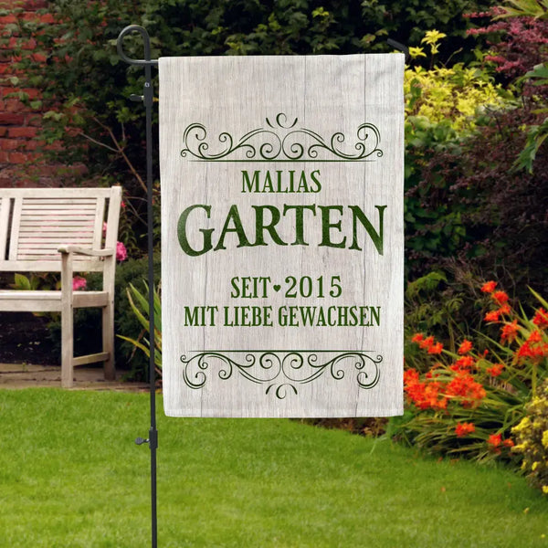 Mein Garten - Individuelle Gartenflagge