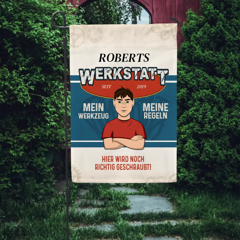 Für Macher - Heimwerker-Gartenflagge