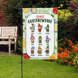Omas Gartenzwerge - Großeltern-Gartenflagge