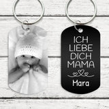 Meine Mama - Eltern-Schlüsselanhänger (Gravur-Schwarz/Weiß)