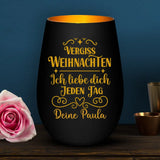 Vergiss Weihnachten - Freunde-Windlicht