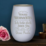 Vergiss Weihnachten - Freunde-Windlicht