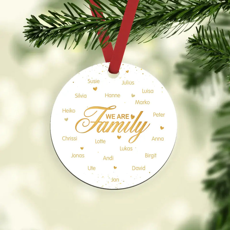 We are Family - Familien-Ornament