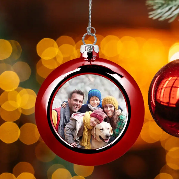 Weihnachten mit der Familie - Familien-Christbaumkugel