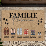 Familienabdrücke - Familien-Fußmatte