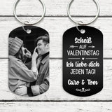 Valentinstag - Paar- Schlüsselanhänger (Gravur - Schwarz/Weiß)