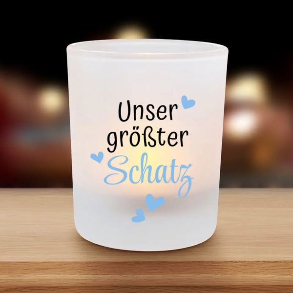 Unser größter Schatz - Kinder-Teelichthalter