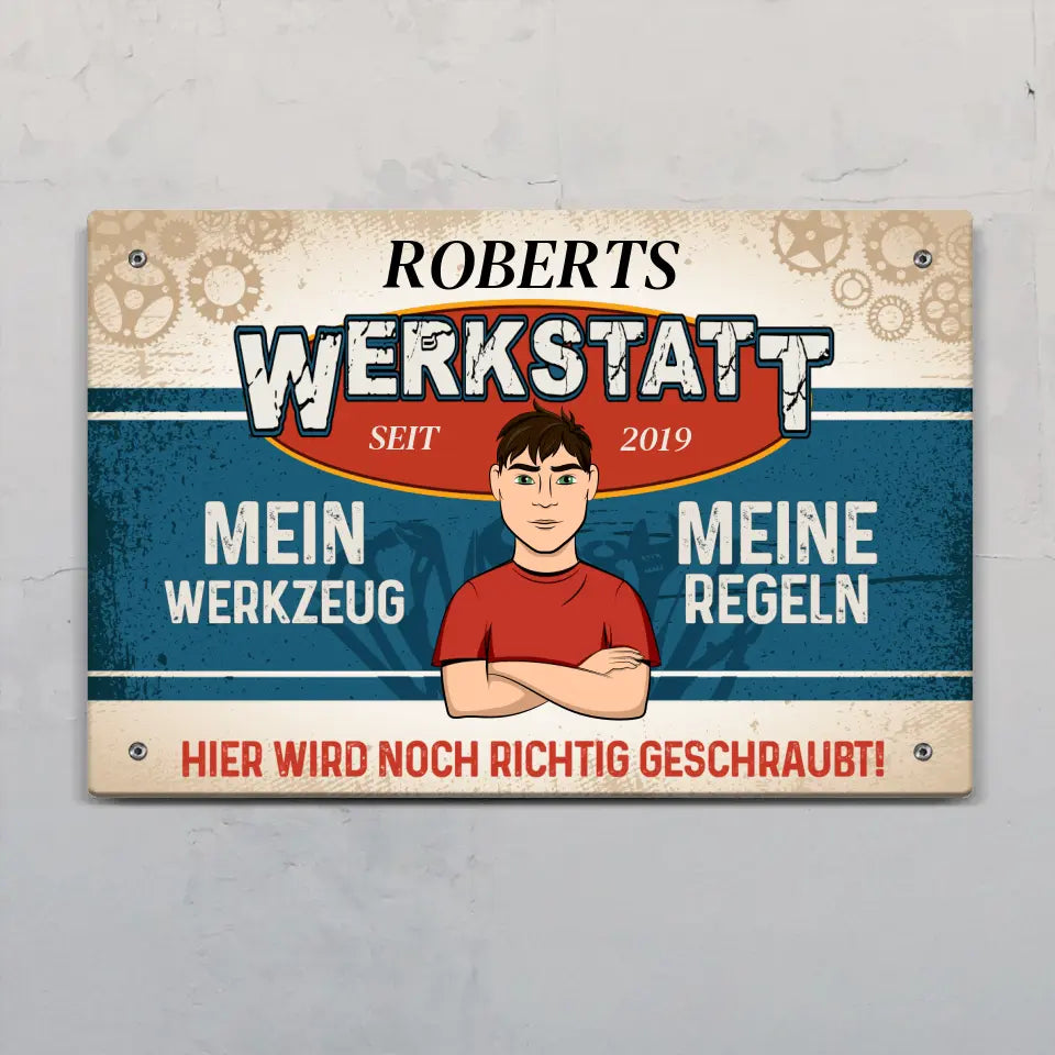 Für Macher (horizontal) - Heimwerker-Türschild
