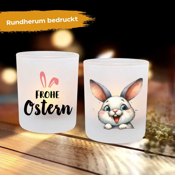 Frohe Ostern - Individueller Teelichthalter