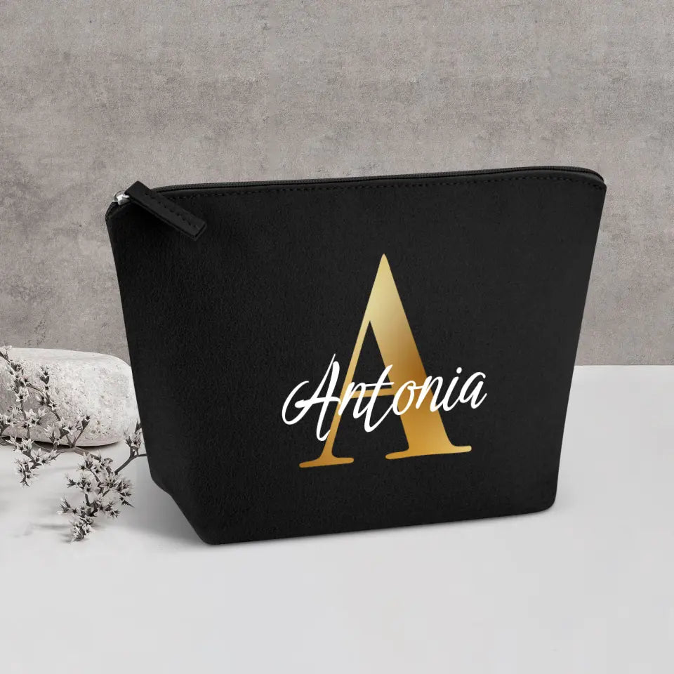 Initiale - Individuelle Kosmetiktasche Filz