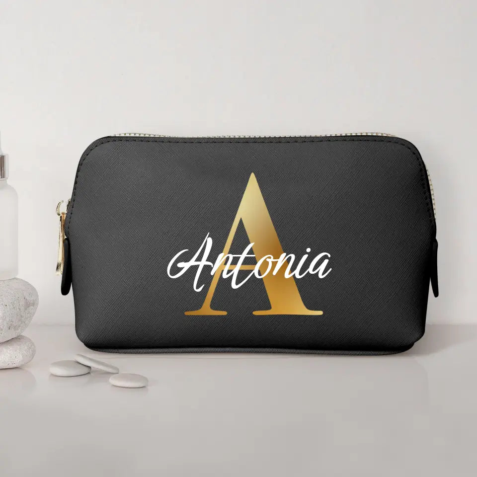 Initiale - Individuelle PU Kosmetiktasche