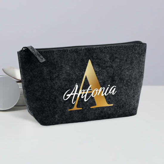 Initiale - Individuelle Kosmetiktasche Filz