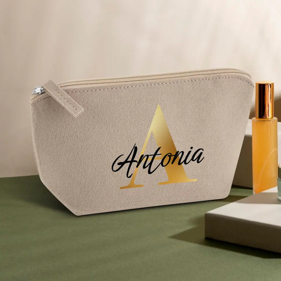 Initiale - Individuelle Kosmetiktasche Filz