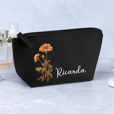 Deine Blume - Individuelle Kosmetiktasche Filz