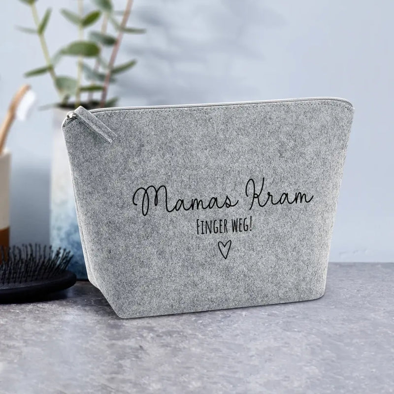 Mama Kram - Eltern-Kosmetiktasche Filz