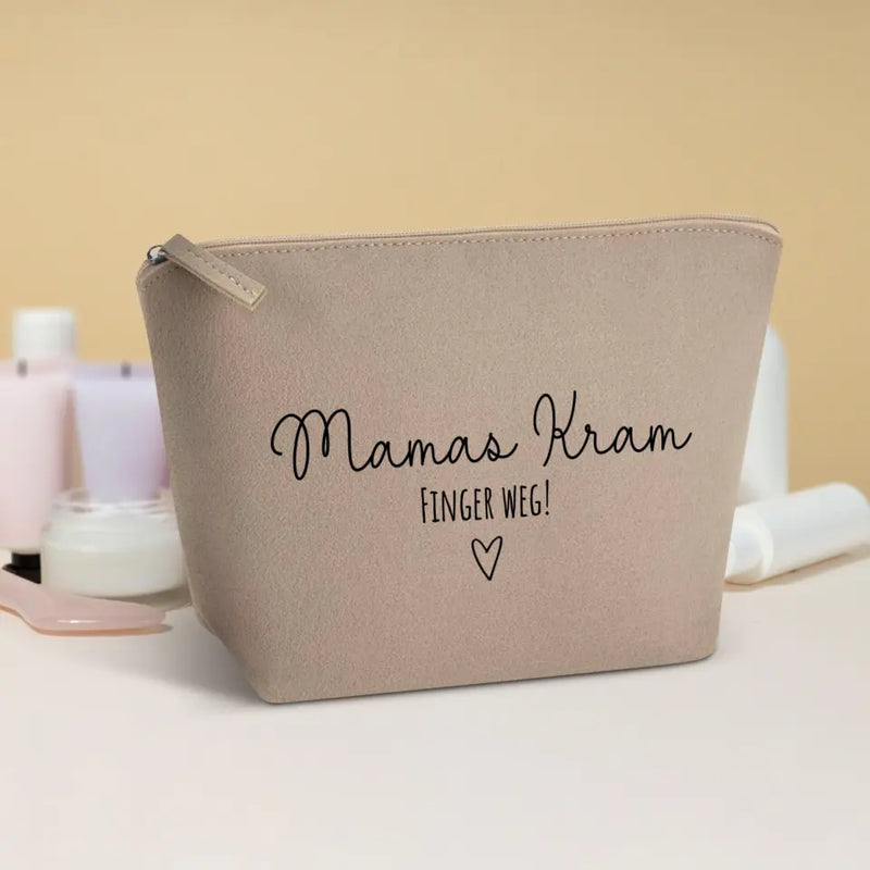 Mama Kram - Eltern-Kosmetiktasche Filz