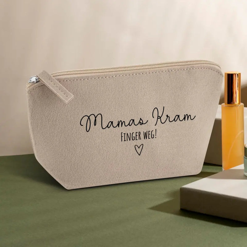 Mama Kram - Eltern-Kosmetiktasche Filz