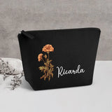 Deine Blume - Individuelle Kosmetiktasche Filz