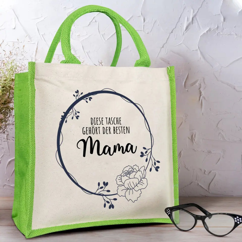 Weltbeste Mama - Eltern-Tasche farbig