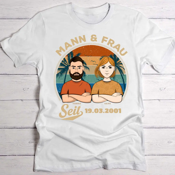 Ehepartner seit - Individuelles T-Shirt