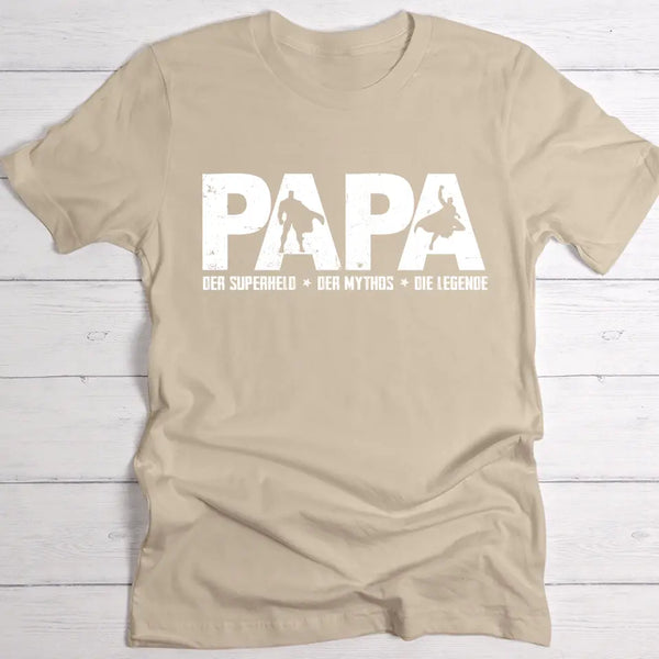 Der Papa, der Mythos, die Legende - Eltern-T-Shirt