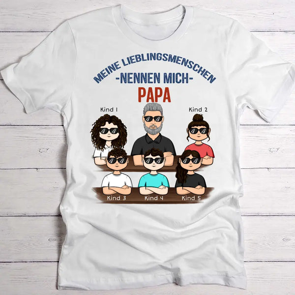 Papa's Lieblingsmenschen ("Cool" Edition) - Eltern-T-Shirt