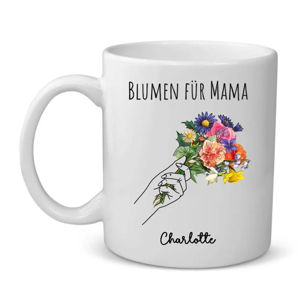 Blumen für Mama - Eltern-Tasse