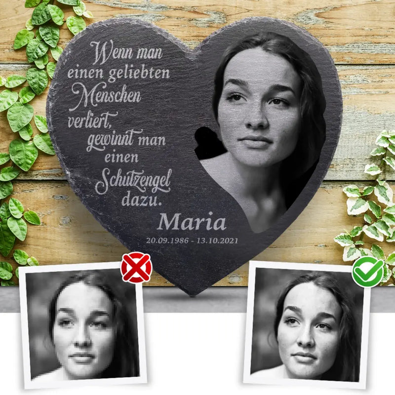 Für immer - Individuelles Schieferherz