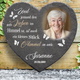 Ein Stückchen Himmel - Familien-Schieferherz