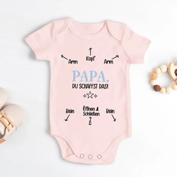 Bedienungsanleitung - Personalisierter Babybody zur Geburt für Papa