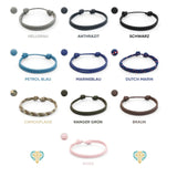 Für dich - Personalisiertes Segeltau Armband mit Namen und Symbol unisex