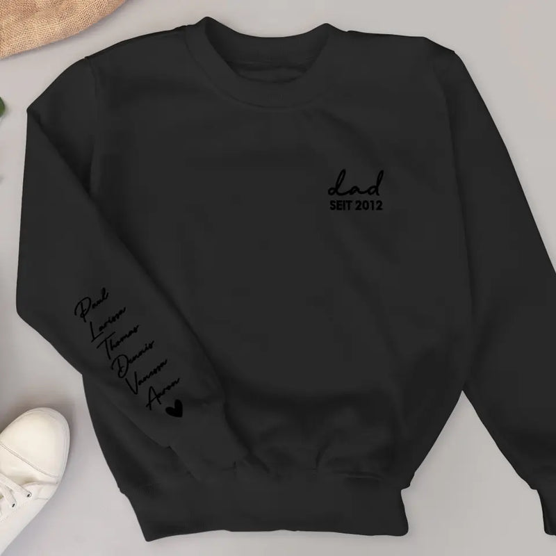 Unser Dad - Pullover für Papa mit Kindernamen