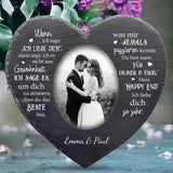 Mein Happy End - Paar-Schieferherz