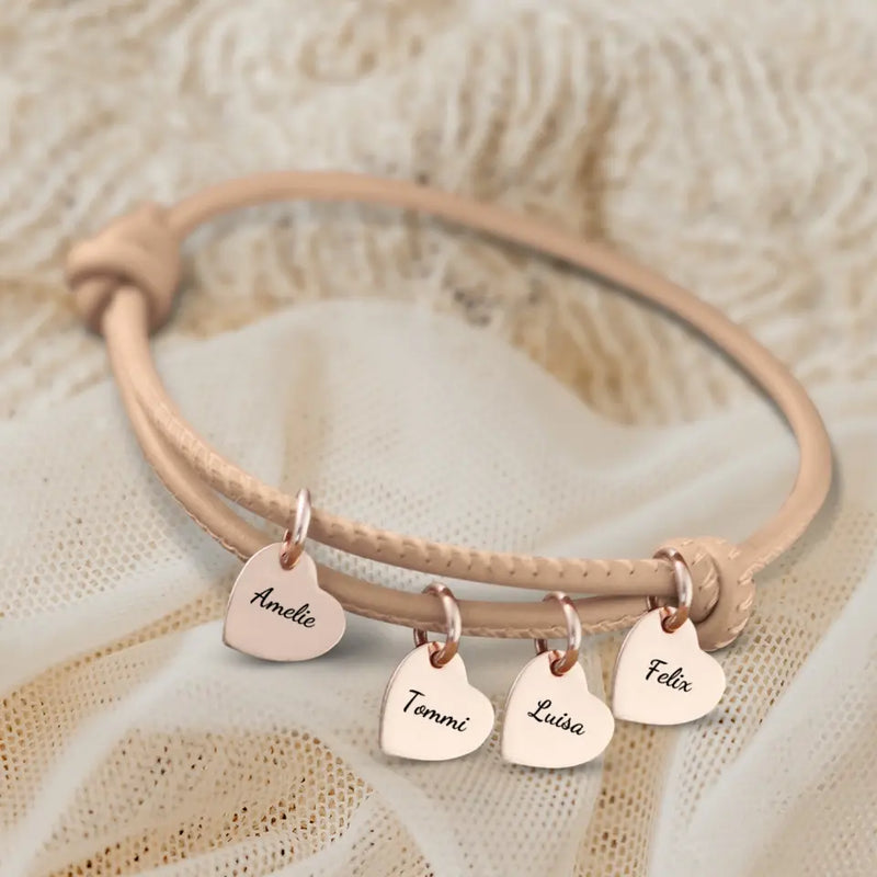 Freunde - Individuelles Lederarmband