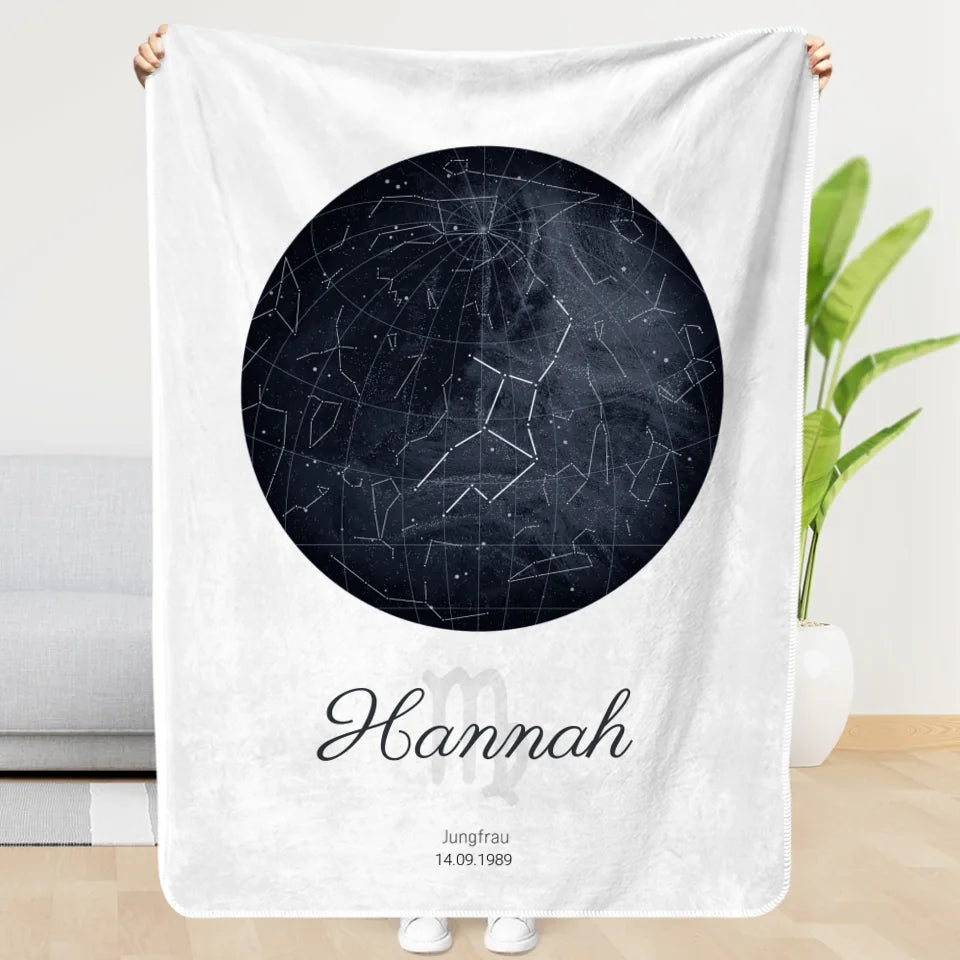 Personalisierte Kuscheldecke 150x200cm personalisierbar - gefertigt von Love & Faith