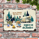 Camping Family - Outdoor-Türschild
