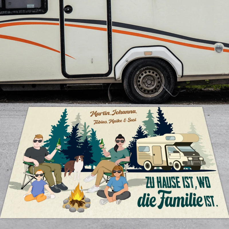 Camping Couple - Partner-Fußmatte