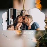Fröhliche Weihnachten - Familien-Acryl Ornament