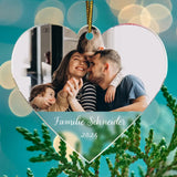 Fröhliche Weihnachten - Familien-Acryl Ornament
