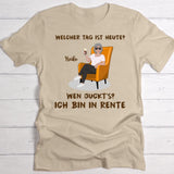 Rentenglück - Personalisiertes T-Shirt für Rentner