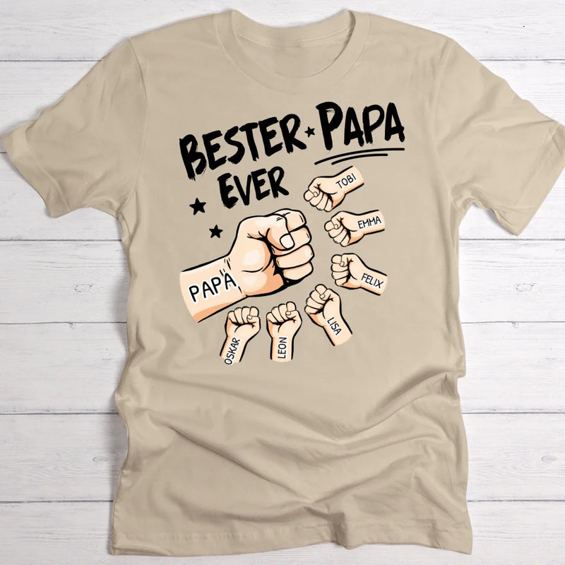 Bester Papa Ever - Eltern-T-Shirt
