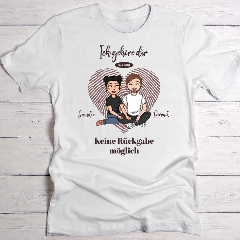 Keine Rückgabe - Paar-T-Shirt