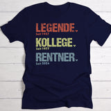 Legende, Kollege, Rentner - Personalisiertes T-Shirt für den Ruhestand
