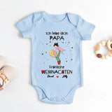 hellblau kurzarm Babybody personalisierbar mit Namen - gefertigt con Love & Faith