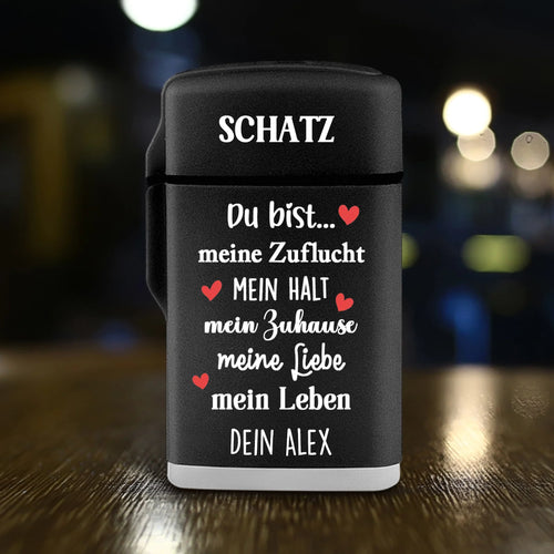 Du bist... - Paar-Sturmfeuerzeug
